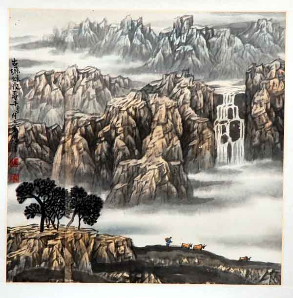 画家高立武先生作品选登-《古塬秋忆》