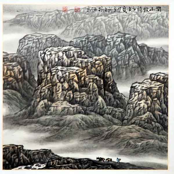 画家高立武先生作品选登-《关山牧归》