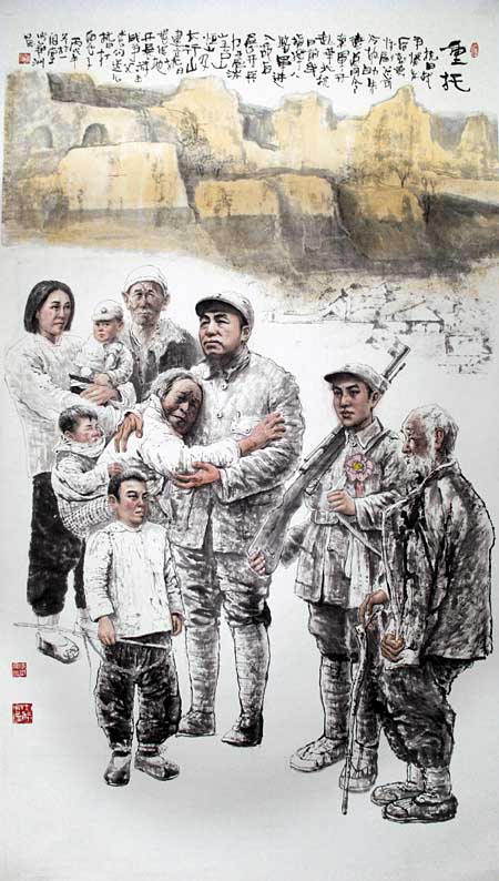 画家张翔洲作品欣赏-重托大图