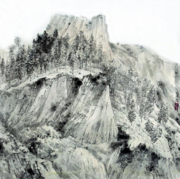 著名画家王爱忠山水画作品:立夏
