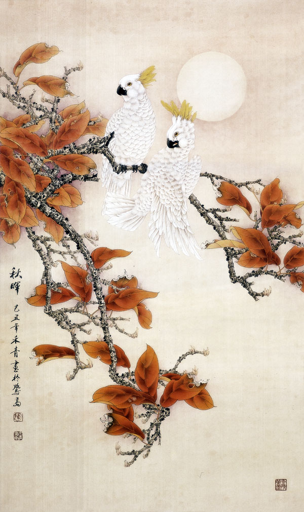 中国画家陈禾青先生作品欣赏:秋晖 125x66cm