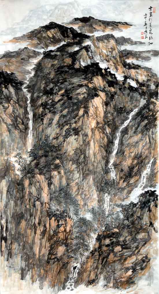 画家李兴华山水画作品欣赏1