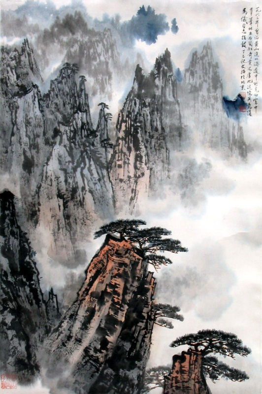 中国山水画作品图片展示