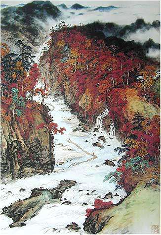 关山月山水画作品(中国山水画艺术网)
