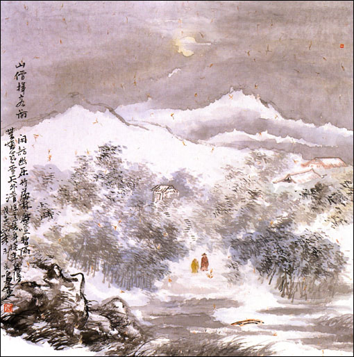 宋鸣山水画作品(中国山水画艺术网)