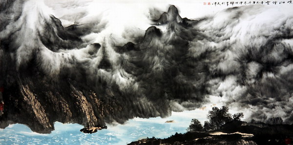 申世辉山水画作品(中国山水画艺术网)