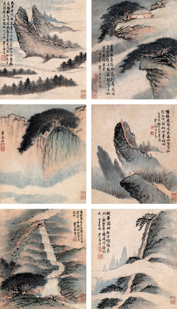 梅清作品欣赏-中国山水画艺术网编辑推荐