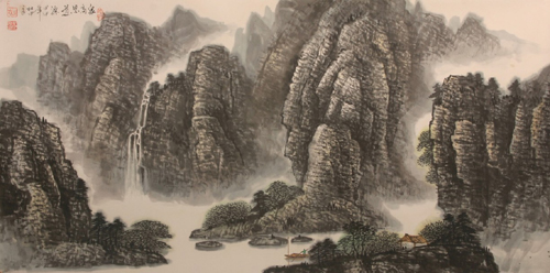 杜中良先生作品选登(中国山水画艺术网编辑)