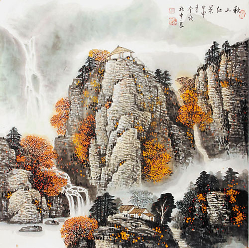 杜中良先生作品选登(中国山水画艺术网编辑)