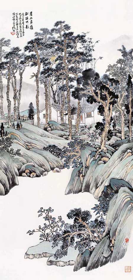 朱修立山水画作品欣赏(中国山水画艺术网)