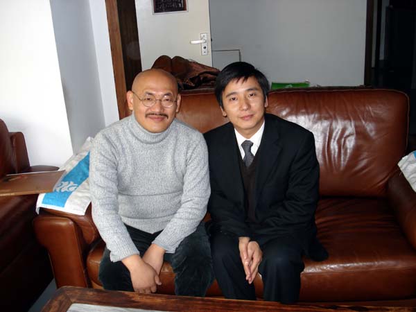 总编刘东方和著名山水画家陈平先生