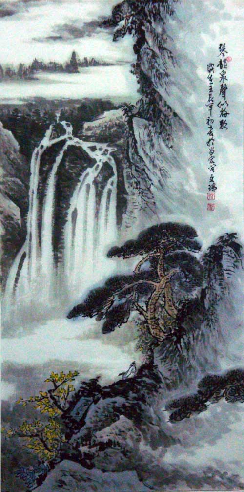 贺文瑞先生作品欣赏-1(中国山水画艺术网编辑刊发)