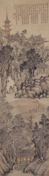 《虎丘前山图》轴,明,钱穀绘