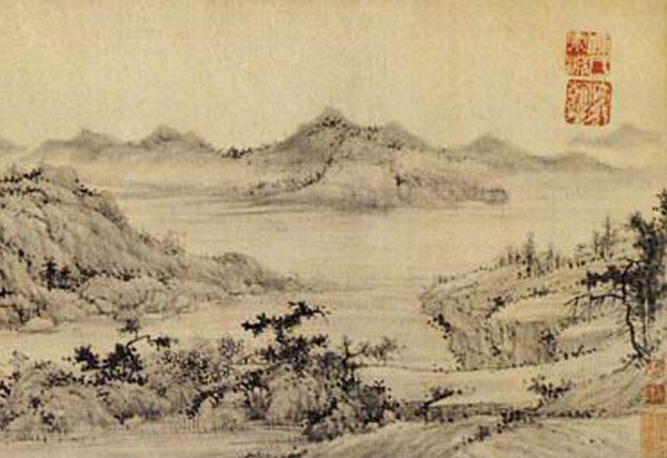 《洪崖山房图》卷,明,陈宗渊