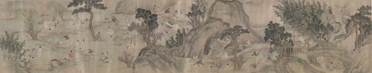《兰亭图并书序》卷,明,许光祚