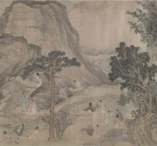 《兰亭图并书序》卷,明,许光祚(局部)