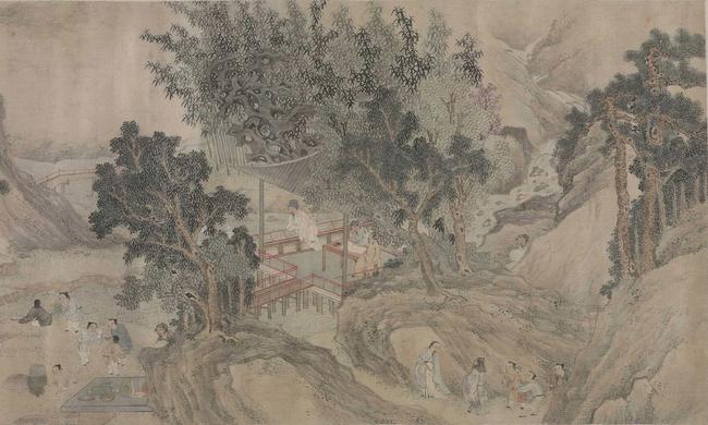 《兰亭图并书序》卷,明,许光祚(局部)