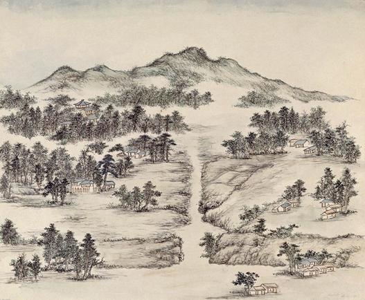 《燕山八景图》册(8开),清,张若澄
