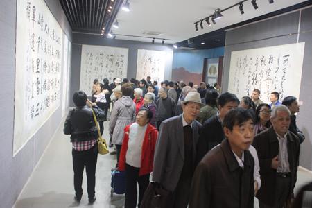 吕建德大型书法展山东济宁群众文化艺术馆启幕