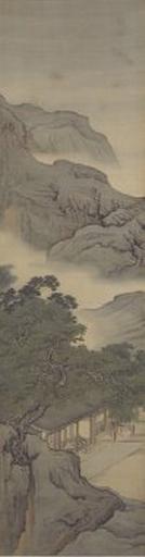 《竹苞松茂图》屏,清,袁江