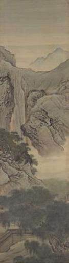 《竹苞松茂图》屏,清,袁江