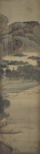 《竹苞松茂图》屏,清,袁江