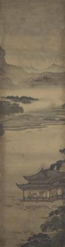 《竹苞松茂图》屏,清,袁江