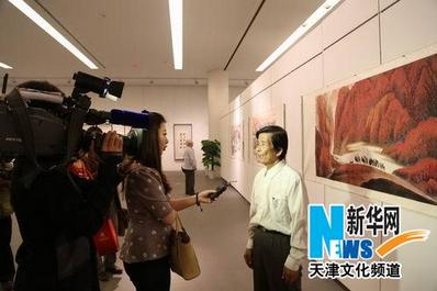 杜明岑从艺60年艺术大展天津美术馆启幕
