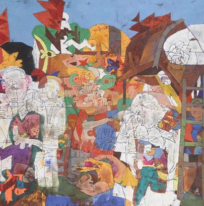 ʯ���黭��չ����11���ھ���Ļ