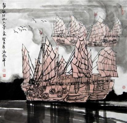 �㶫ʡˮī��Ʒ����չ 57λʵ����ˮī���Ҳ�չ