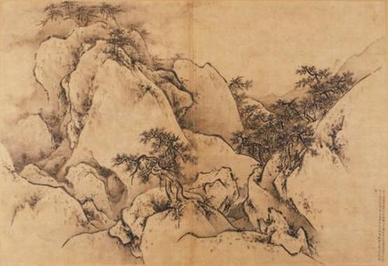 《华山图》册, 明,王履作