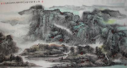 与山传神 与花写照—浅析马健郡的国画