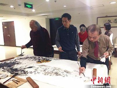 40多位两岸艺术家在京举办书画笔会