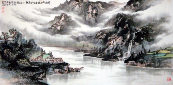 刘东方中国山水画写生作品