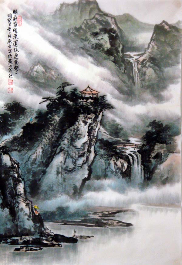 刘东方中国山水画写生作品