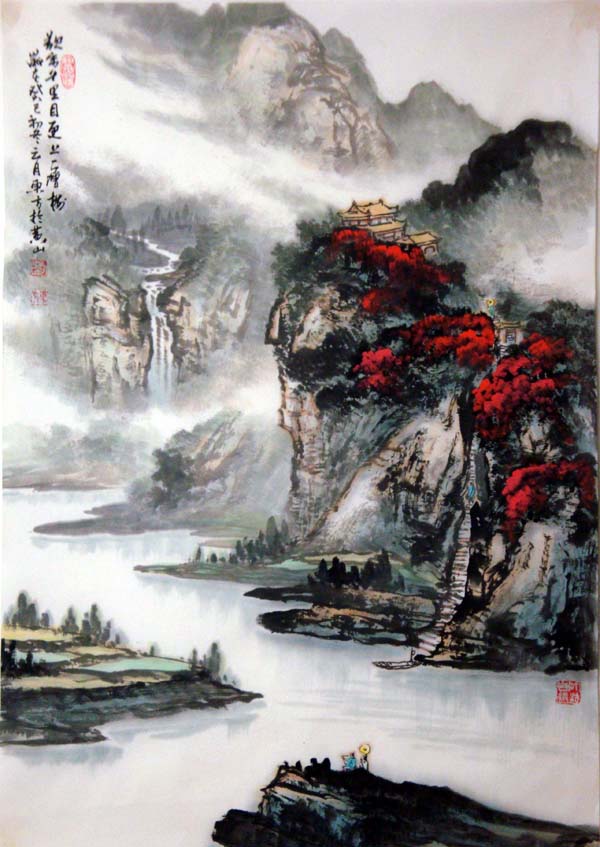 刘东方中国山水画写生作品
