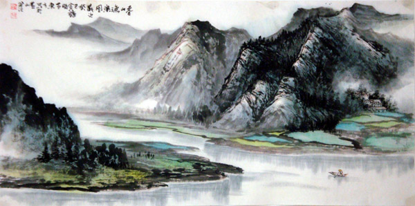 刘东方中国山水画写生作品