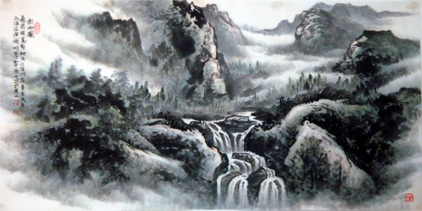 刘东方中国山水画写生作品