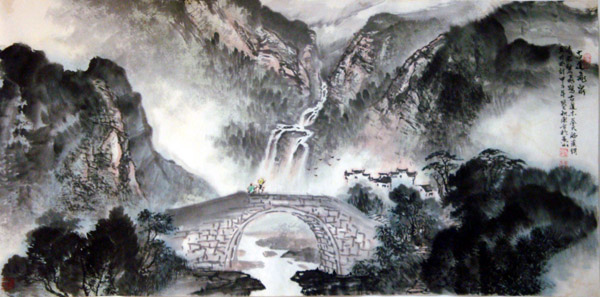 刘东方中国山水画写生作品