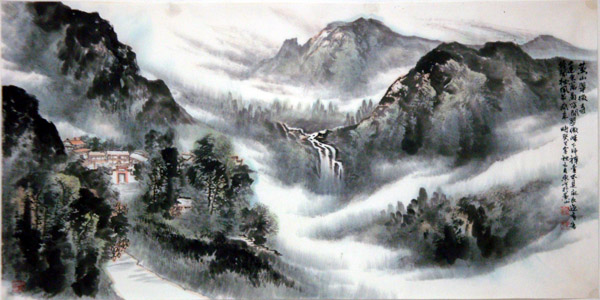 刘东方中国山水画写生作品
