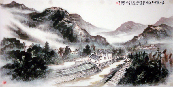 刘东方中国山水画写生作品