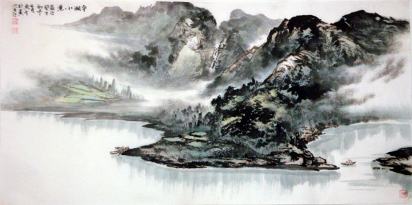 刘东方中国山水画写生作品