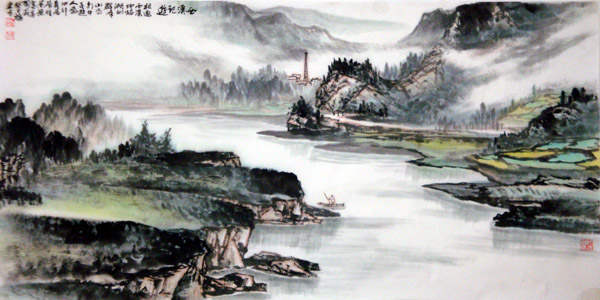刘东方中国山水画写生作品
