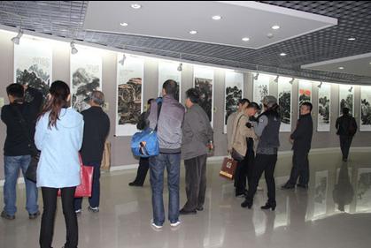 杨牧青书画作品西安展陕西亮宝楼开幕