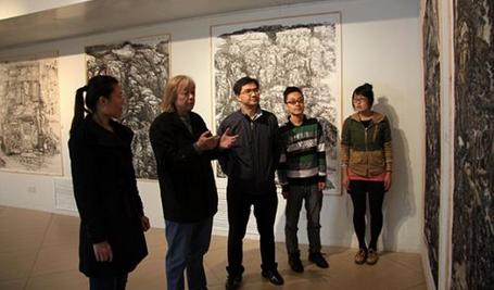 石晋山水画展亮相北航艺术馆