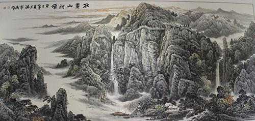 ��۳��й�ɽˮ����Ʒչɽ�����Ͽ�Ļ