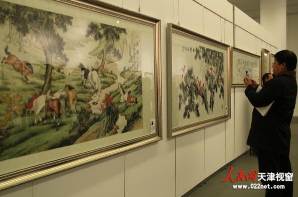 善•墨缘津豫书画家精品联展天津美术馆开幕