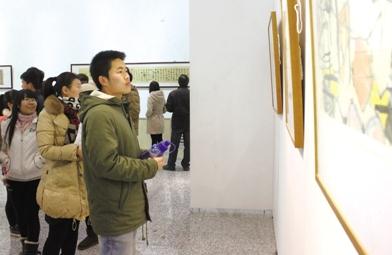 ���������ѧ�ٰ���λ�黭��ʦ��Ʒչ