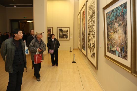 彩墨情韵·李夜冰画展在中国美术馆拉开帷幕