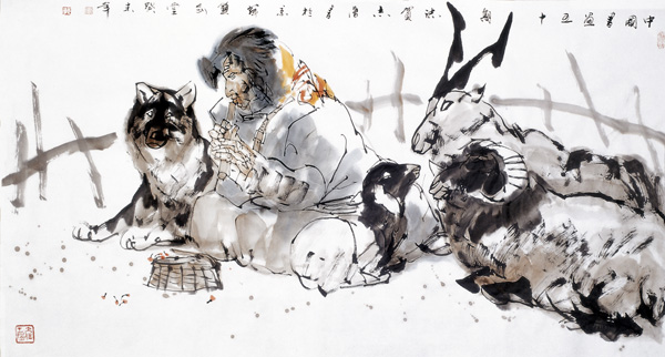 于志学先生作品-沧桑岁月 2003年 68x136